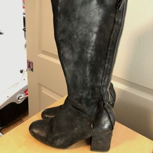 Free People distressed leather boots -- SOLD in consignment store